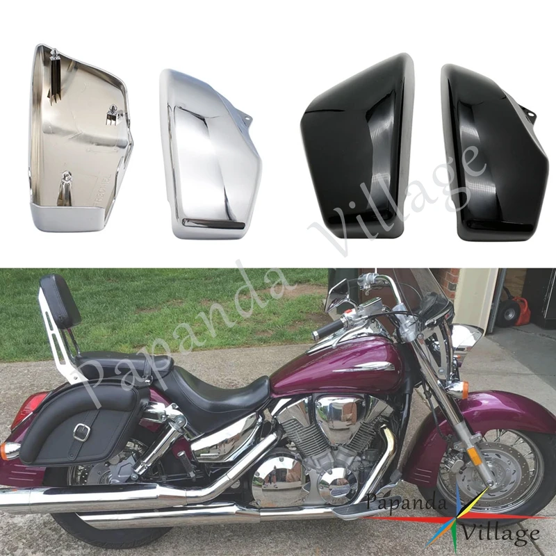 

1 пара Батарея Боковые Крышки для 2002-2008 Honda VTX1800 VTX 1800 R/S/N/F/T пользовательские мотоциклетные из АБС-пластика Батарея гвардии обтекатель