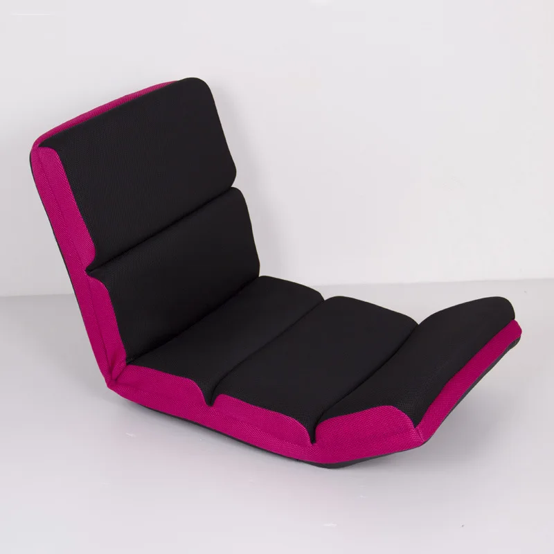 Pink Color Регулируемое напольное кресло, складное кресло, диван, шестипозиционное многоугольное ленивое кресло, мягкая подушка, татами, складное кресло, кресло для отдыха - Цвет: Pink Color