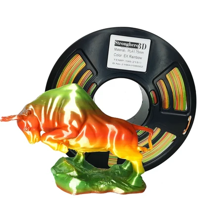 

Rainbow Gradient PLA 1.75MM 1KG For 3D Printer Filament Multiple Colors Blend Plastic Wire