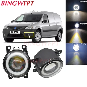 

2x Car Accessories LED Fog Light Angel Eye with Glass len For Dacia Logan Pickup US 2008 2009 2010 For Renault Latitude Saloon