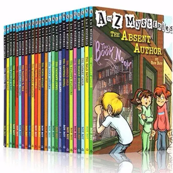 26 Books A to Z Mysteries Develop kid reading habit Children's Literature Extracurricular Book of Detective Novels evening read
