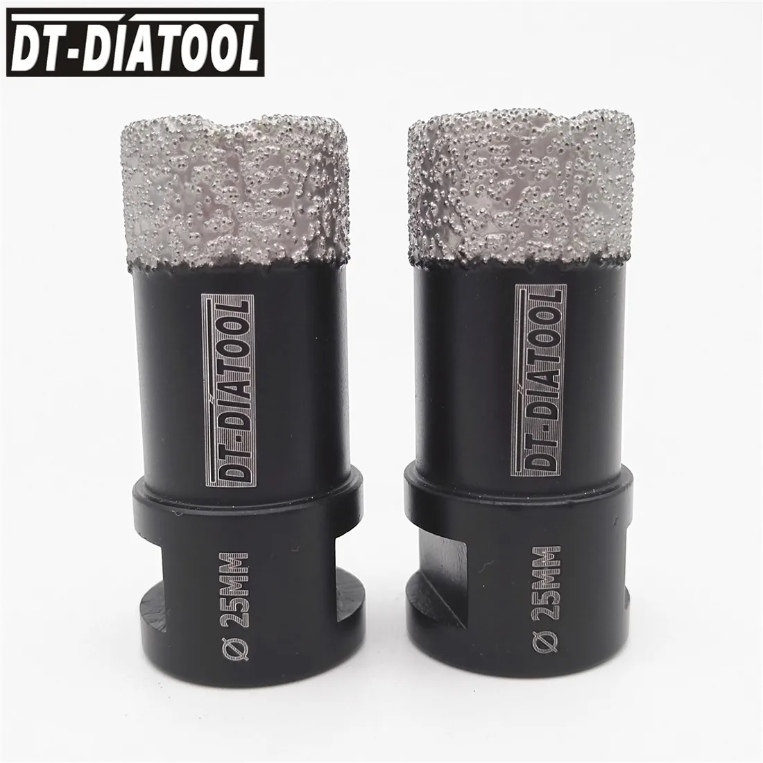 DT-DIATOOL 2pcs Marble Opener Diamond Core Bit Hole Saw Drill Bit for Marble Granite Brick Tile Ceramic Concrete Drilling marble opener diamond coated drill bit 6 65mm hole saw for granite brick tile ceramic concrete drilling diamond core bit