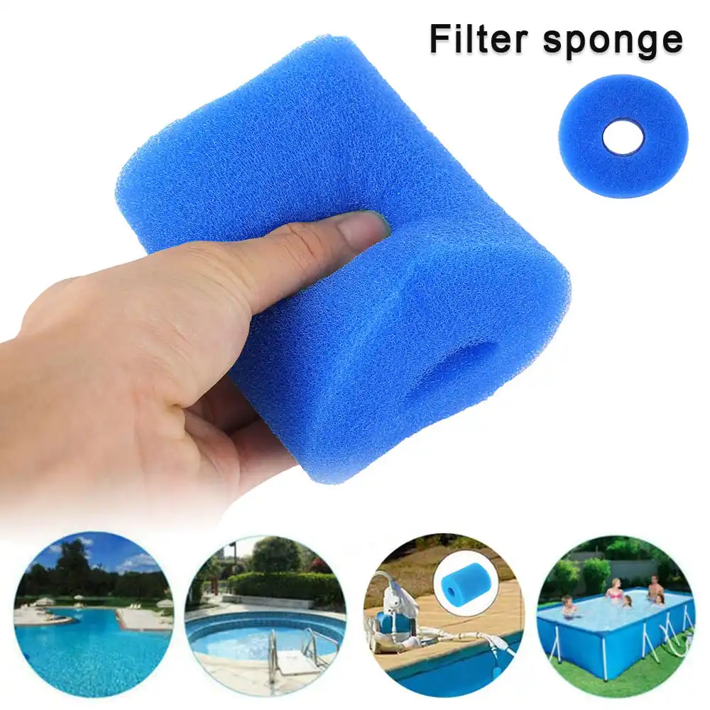 Reusable/&Washable Swimming Pool Filter Foam Sponge Cartridge Filter System NEW