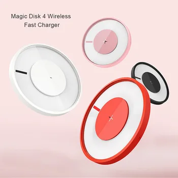 

Wireless Charger Fast Wireless Charging Colorful LED Light for iPhoneX Wireless Charger FKU66