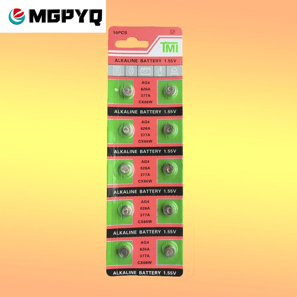 Высококачественные оптовые продажи 10 шт./лот = 1 карта AG4 377A 377 LR626 SR626SW SR66 LR66