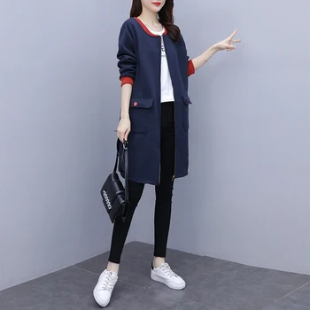 

COIGARSAM 5XL Plus Size Fashion Print Shirt Womens tops Winter Casual Add Wool Women shirts Navy Black 9115