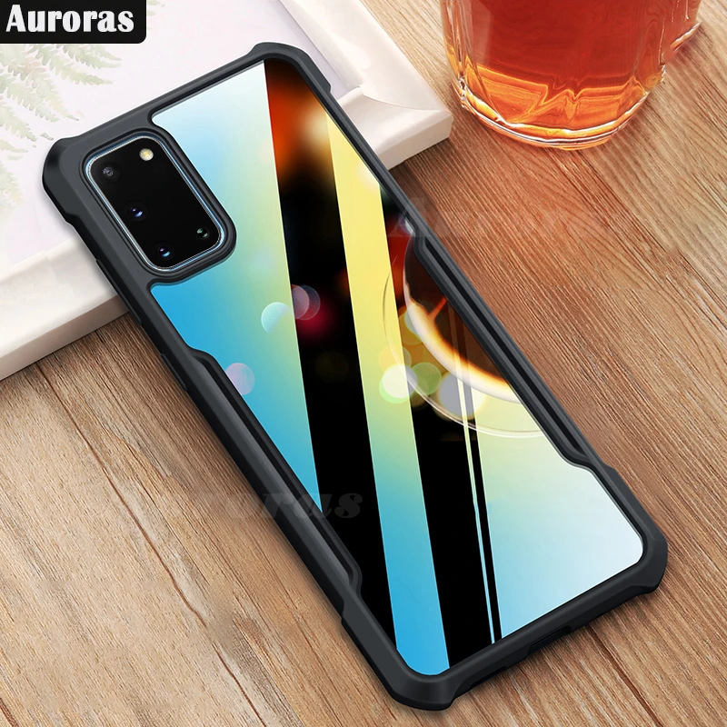 Чехол Auroras для Samsung Galaxy A31 противоударный прозрачный чехол с мягкой рамкой