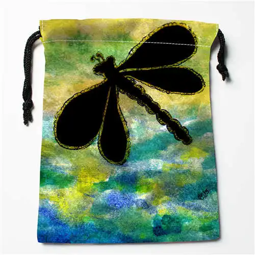Custom Printing Dragonfly(1) Drawstring Shopping Bags Travel Storage Pouch Swim Hiking Toy Bag Unisex Multi Size18-12-05-96 - Цвет: Bags