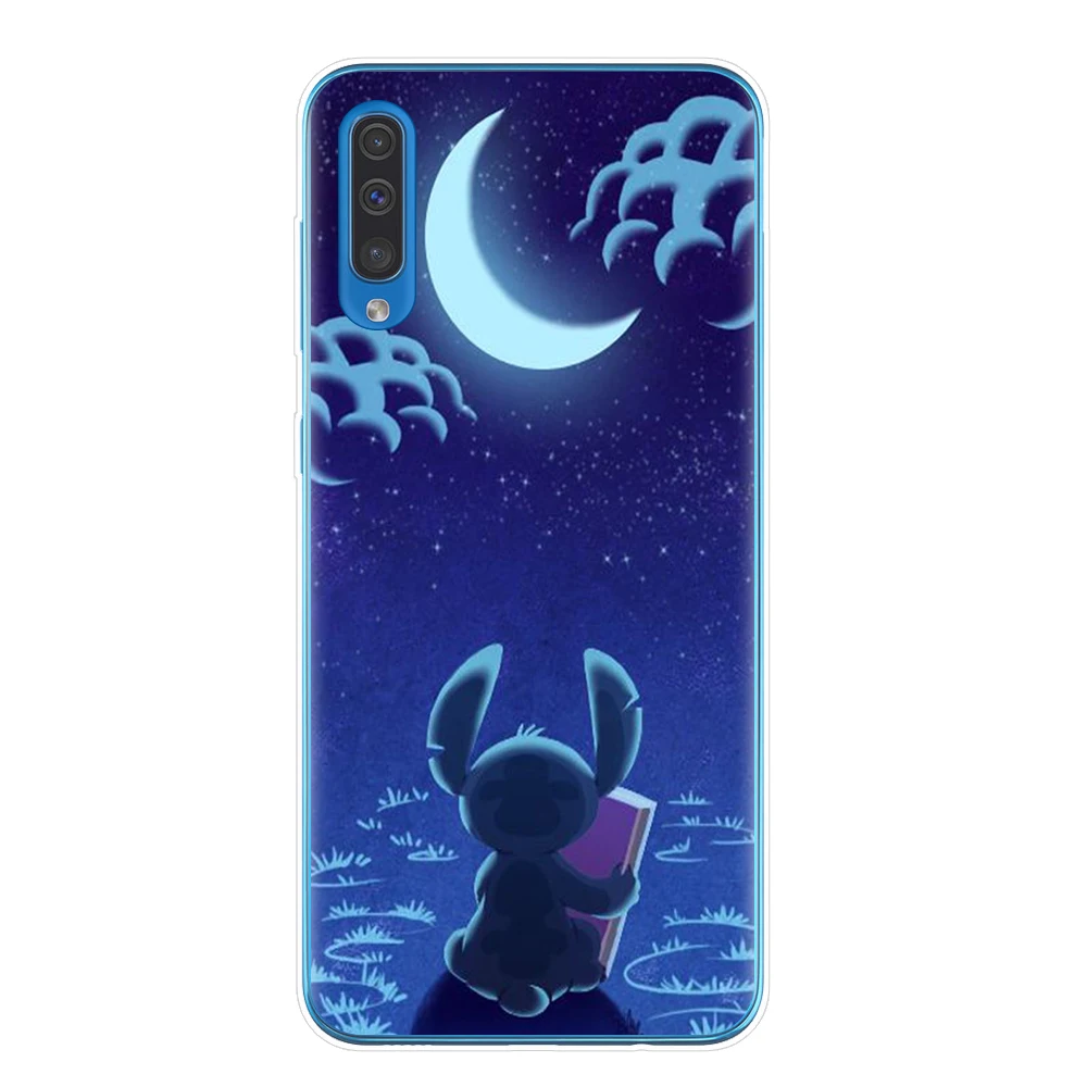 T7611 Мягкий ТПУ чехол для телефона для samsung A10 A20 A30 A40 A50 A70 A7 A9 A6 A8 Plus милый чехол с мультяшным стежком - Цвет: T7611