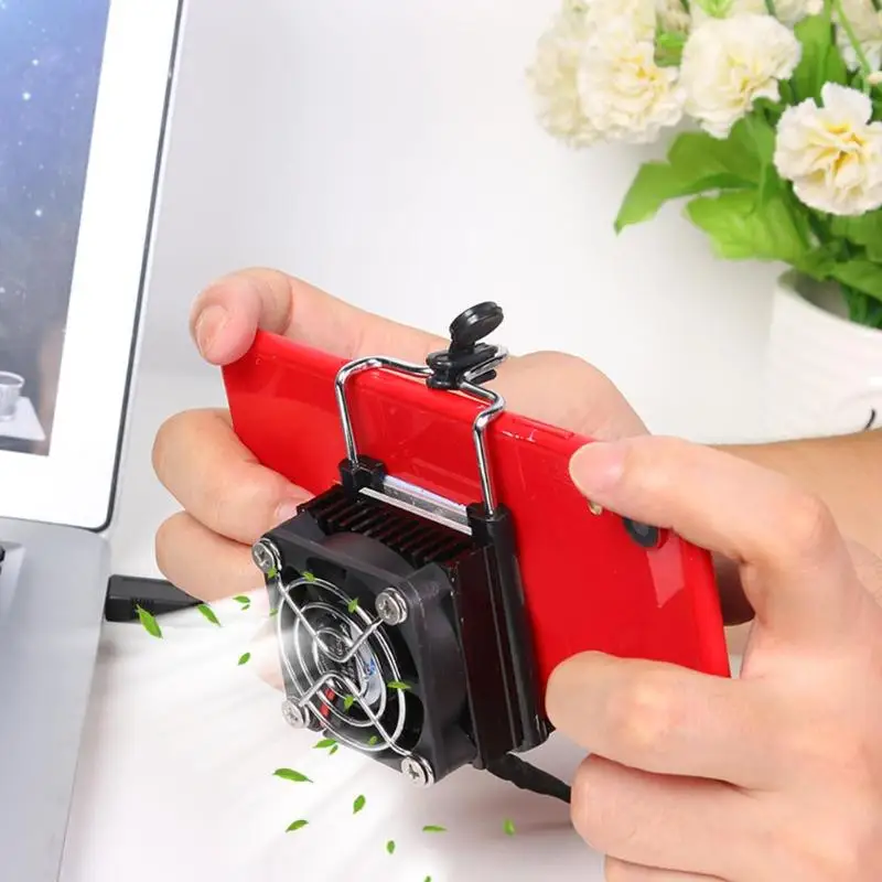 

Universal Mobile Phone Cooler USB Cooling Fan Gamepad Heat Sink Radiator