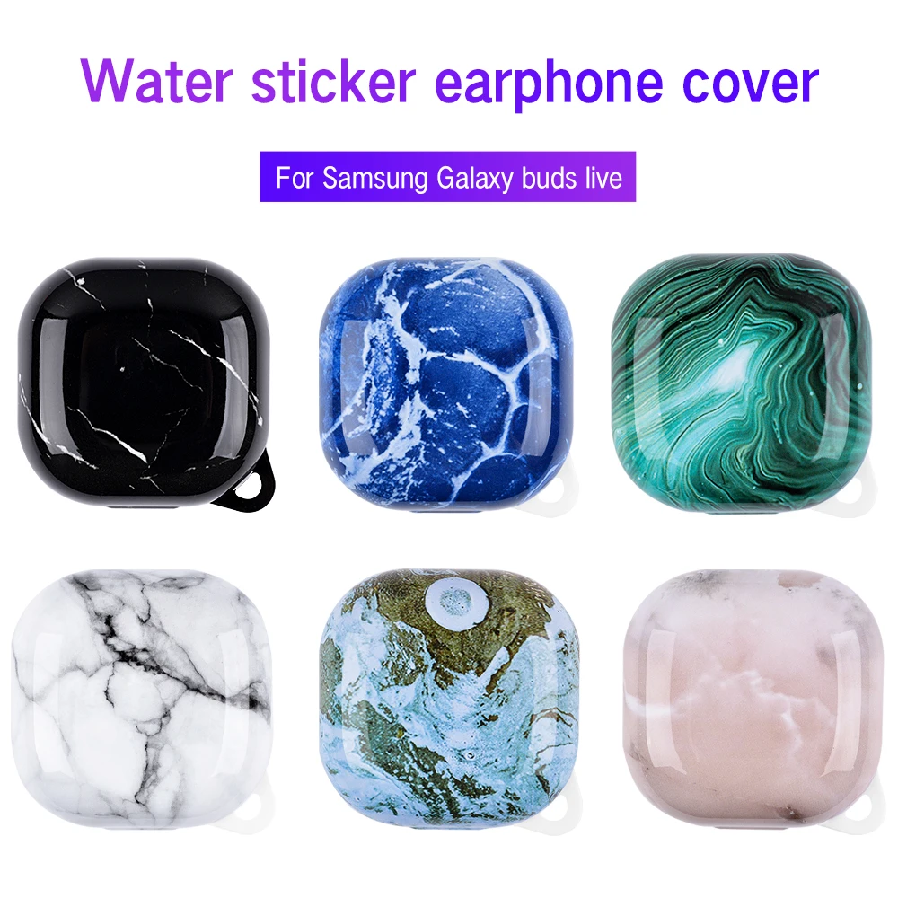 

New Case For Samsung Galaxy Buds Live Pro Earphone Case Marble Pattern Headphone Cover For Galaxy Buds Pro Live Charging Headset