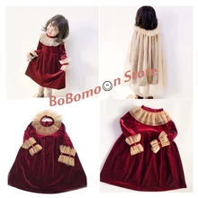 BoBomoon/ платье-пачка для маленьких девочек; красивые вечерние платья принцессы на Рождество и День благодарения; Детские платья для девочек; накидка