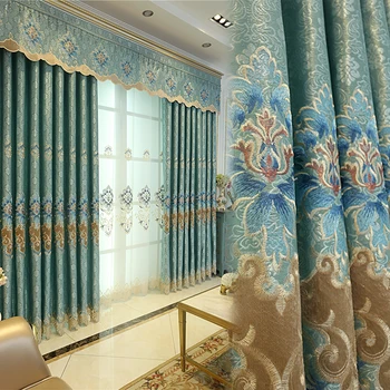 

Curtain shading finished 2020 new bedroom living room French window simple modern fresh full bay window French window curtain