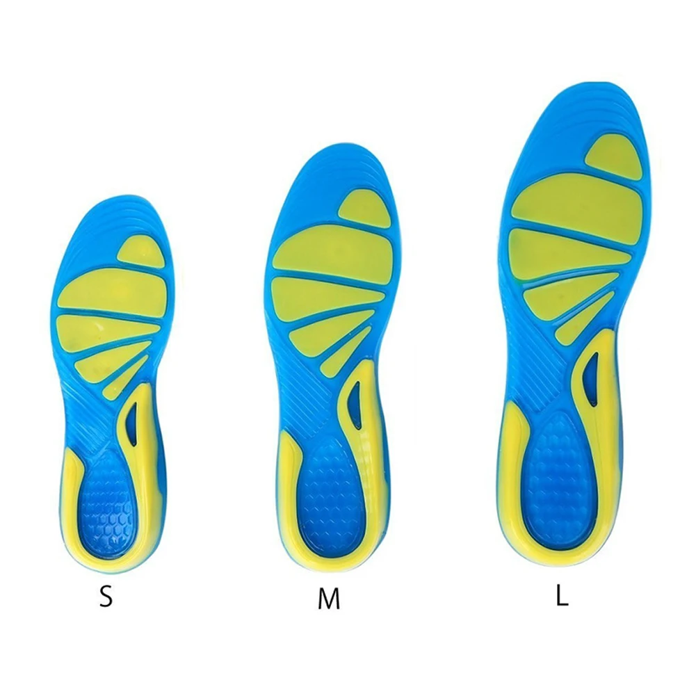 Силиконовые гелевые стельки для ухода за ногами для подошвенного фасциита, спортивные стельки для бега, амортизирующие стельки, ортопедические стельки