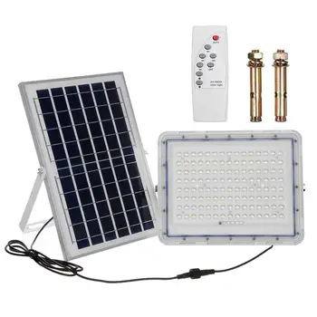 

300W Solar Panel Flood Light with Remote Control 100W 200W FloodLight Waterproof IP65 Outdoor Solar Wall Lamp for Garden Yard