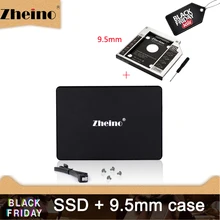 Zheino 2,5 SATA3 SSD 9,5 мм Caddy 120 ГБ 240 ГБ 360 ГБ 480 ГБ 128 ГБ 256 512 1 ТБ SATA3 ssd 2nd рамка Caddy адаптер оптического волокна