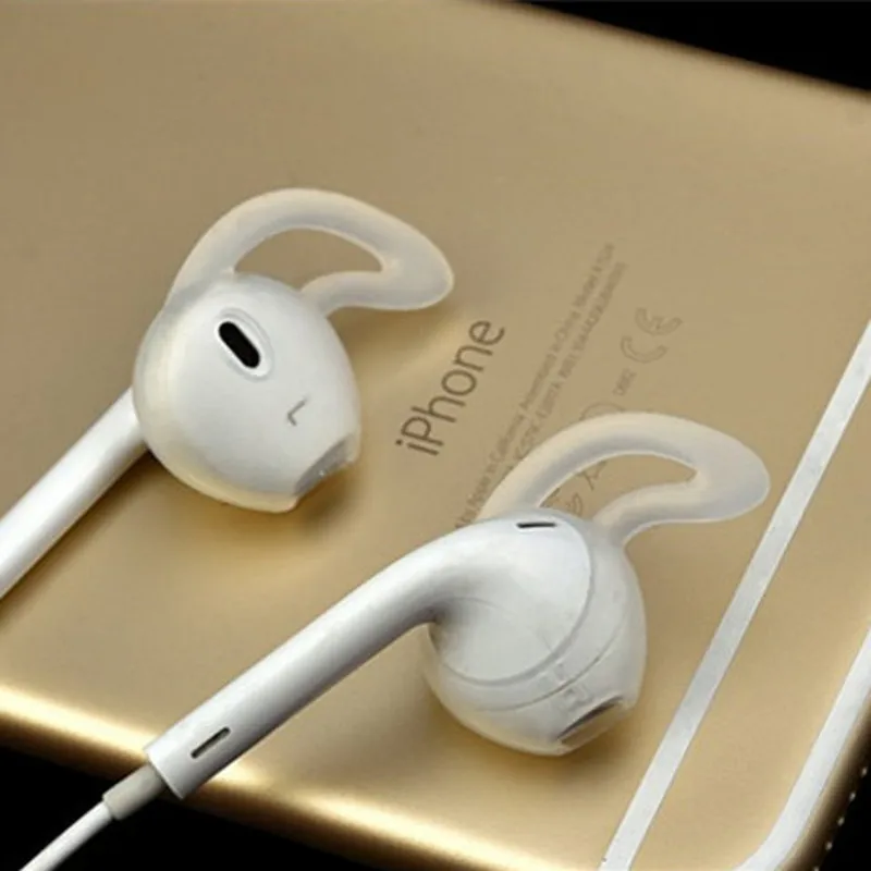 4/2 шт. силиконовый чехол наушники для iPhone X 8 7 6 Plus Earpods подушечку уха крылья
