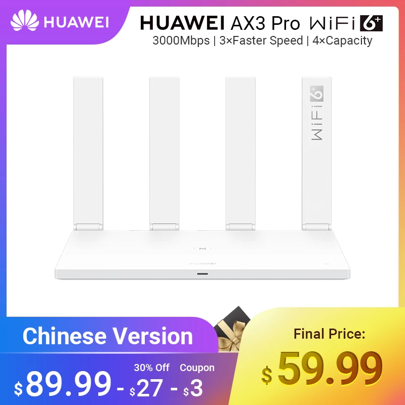 Brasil versão huawei wifi ax3 pro quatro amplificadores (aka ax3 quad core) wifi 6 + roteador sem fio wifi 5 ghz repetidor 3000 mbps nfc