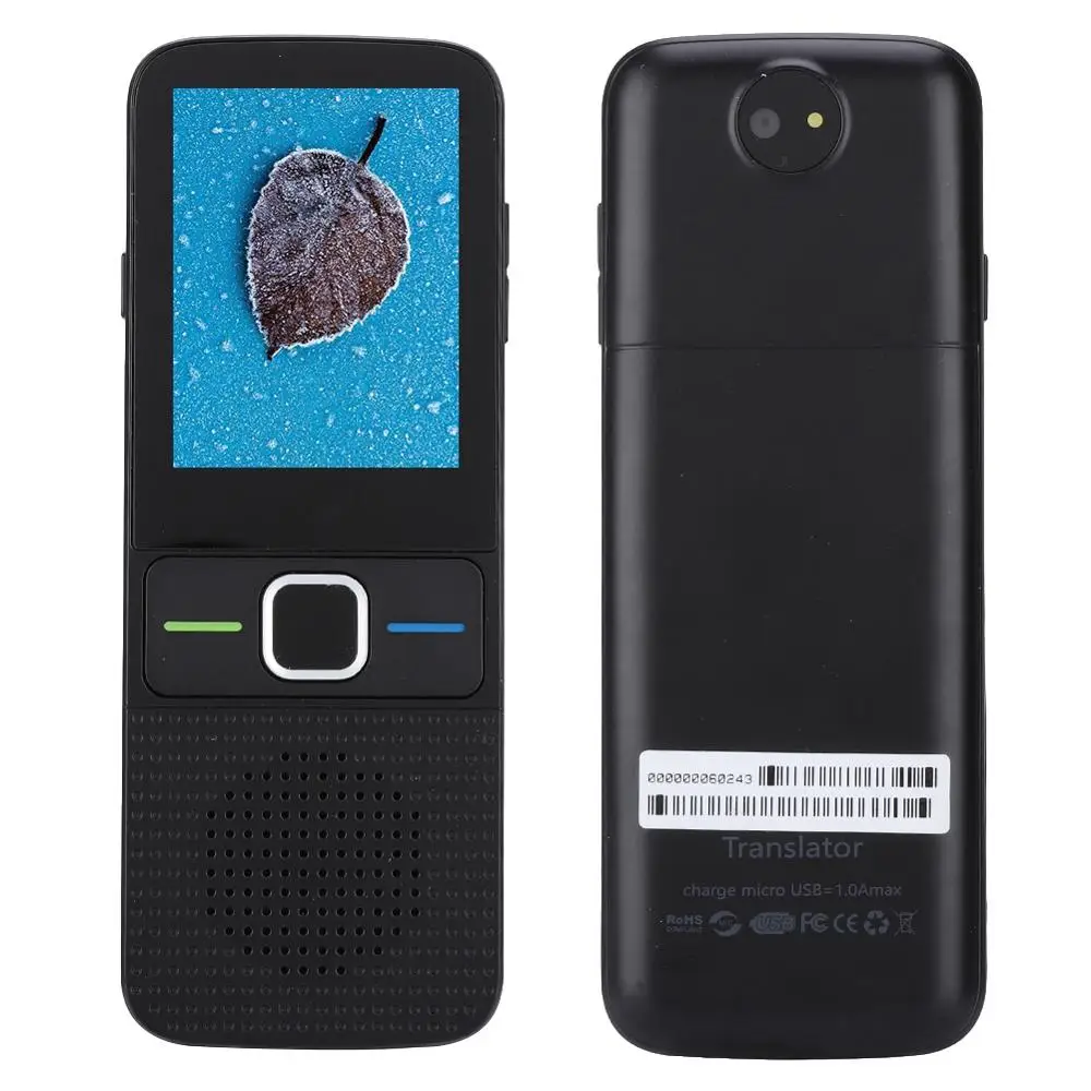 

T10 2+32G Portable Language Translator Two-way Real Time Interpreter WiFi Wireless Travel Traductor with 5 Million Pixels Camera