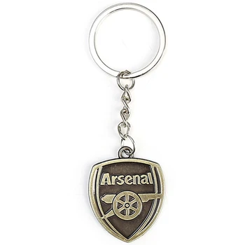 

Soccer Football Club Keychain For Stainsteel Brass Pad Key Pendants With Club Logo For Car & Motorcycle Keychain Key Rang Ring