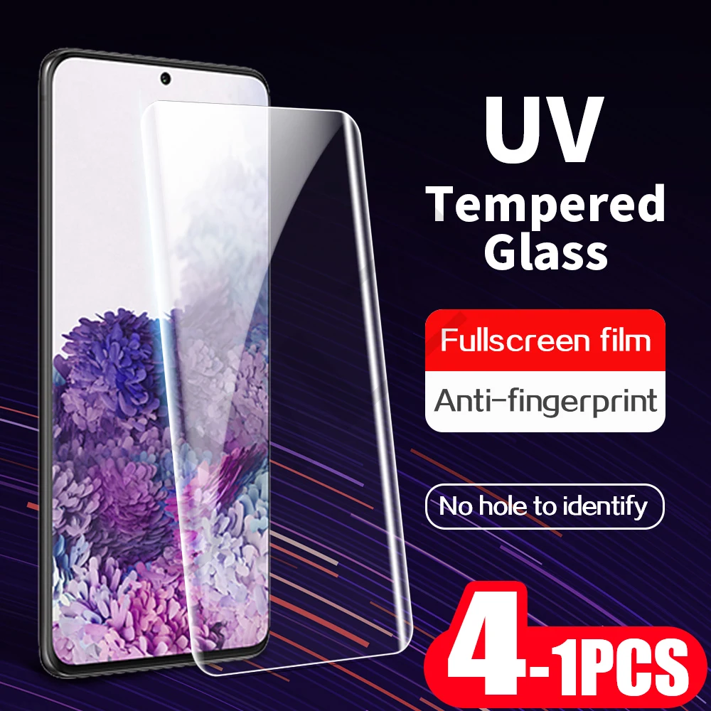 4-1 шт. УФ-пленка для защиты экрана телефона Samsung Galaxy S8 S9 S10 plus | Мобильные телефоны и