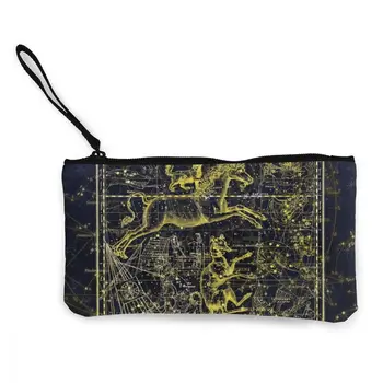 

Constellation Canvas Coin Purse constellations Pattern Print Gift Women Wallet Beautiful
