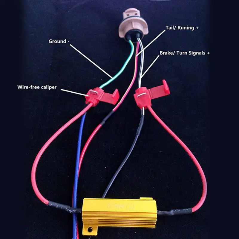 4x50 Вт 6OHM резистор нагрузки исправление ошибок лампочка указателя поворота тормоза гипер вспышка мигание ошибка мигание мигалки для авто автомобиля светодиодный лампочка