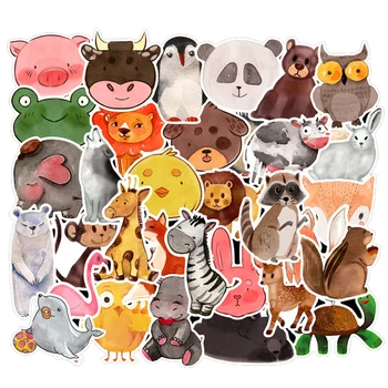 

50pcs/set Lnk Style Animals DIY Stickers Trunk Skateboard Laptop Refrigerator Removable Decals Waterproof Motorcycle Sticker
