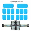 14pcs EMS Trainer Abdominal Gel Stickers Gel Pads For Muscle Stimulator Exerciser Replacement Massager Gel Patch Accessories