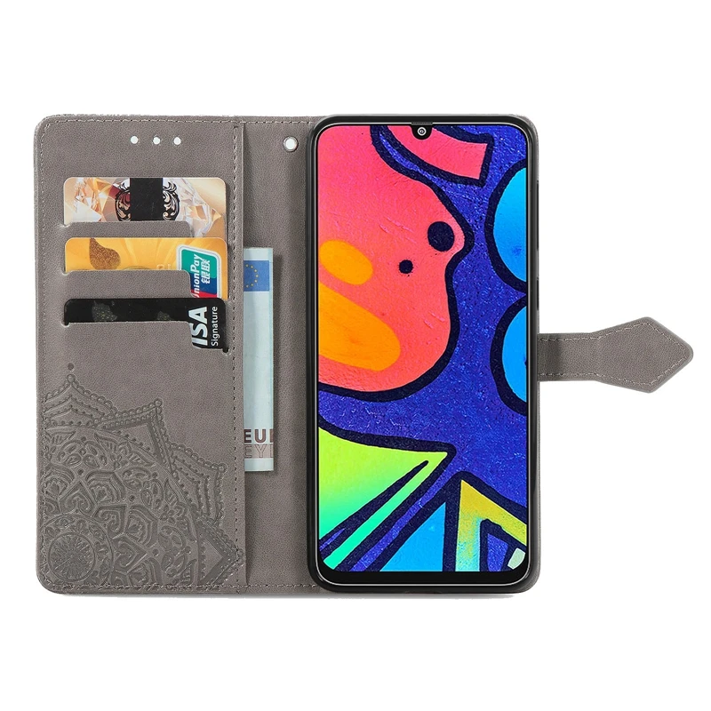 

10Pcs PU Leather Wallet Flip Phone Cover TPU Case Mandala Pattern for Samsung Galaxy M31 M21S M31S M01 M12 M02 M40 M30 M20 M30S
