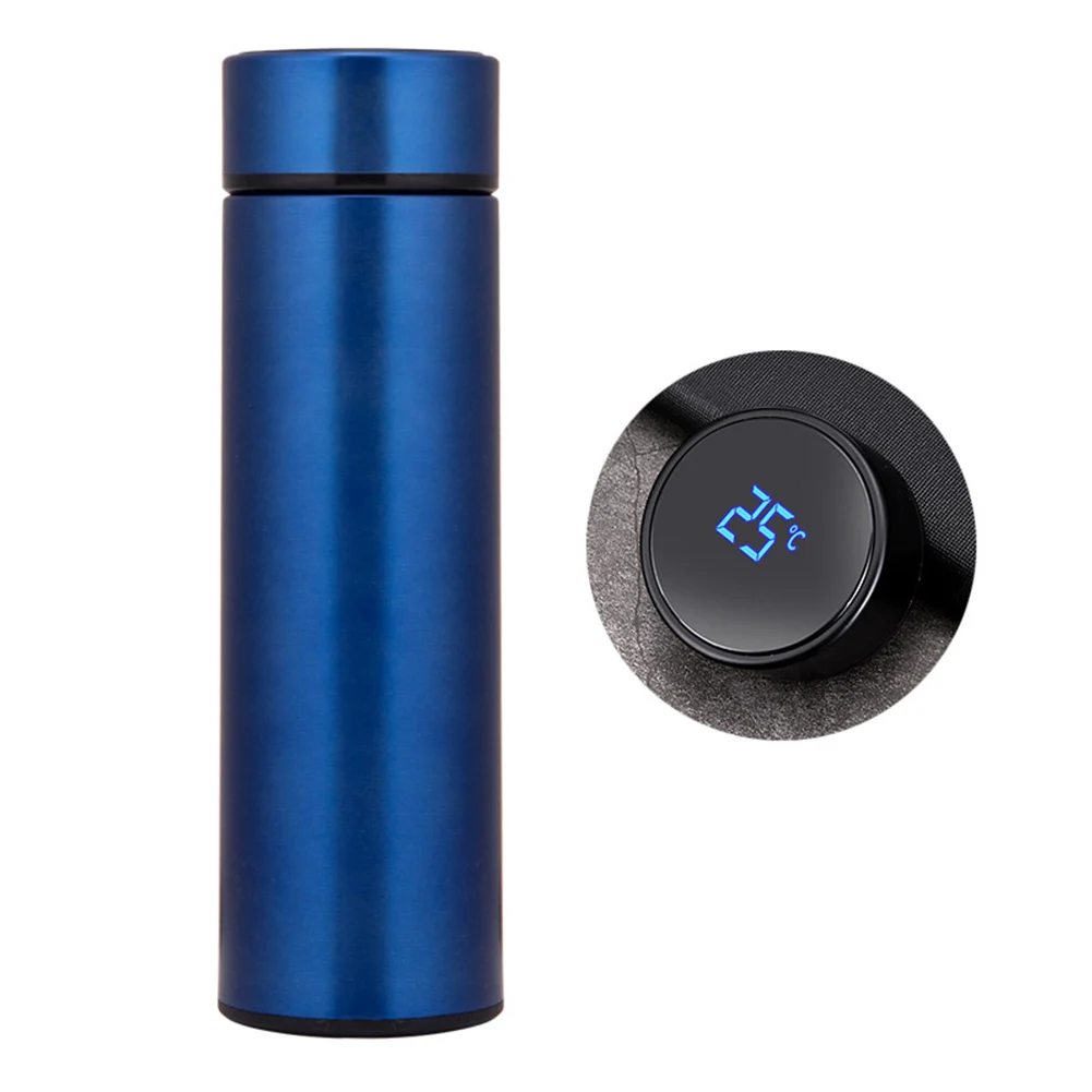 cheap Coffee Cup Temperature Display Bottle Office Thermal Insulation Stainless Steel Vacuum Flask Portable Water Touch Screen Outdoor