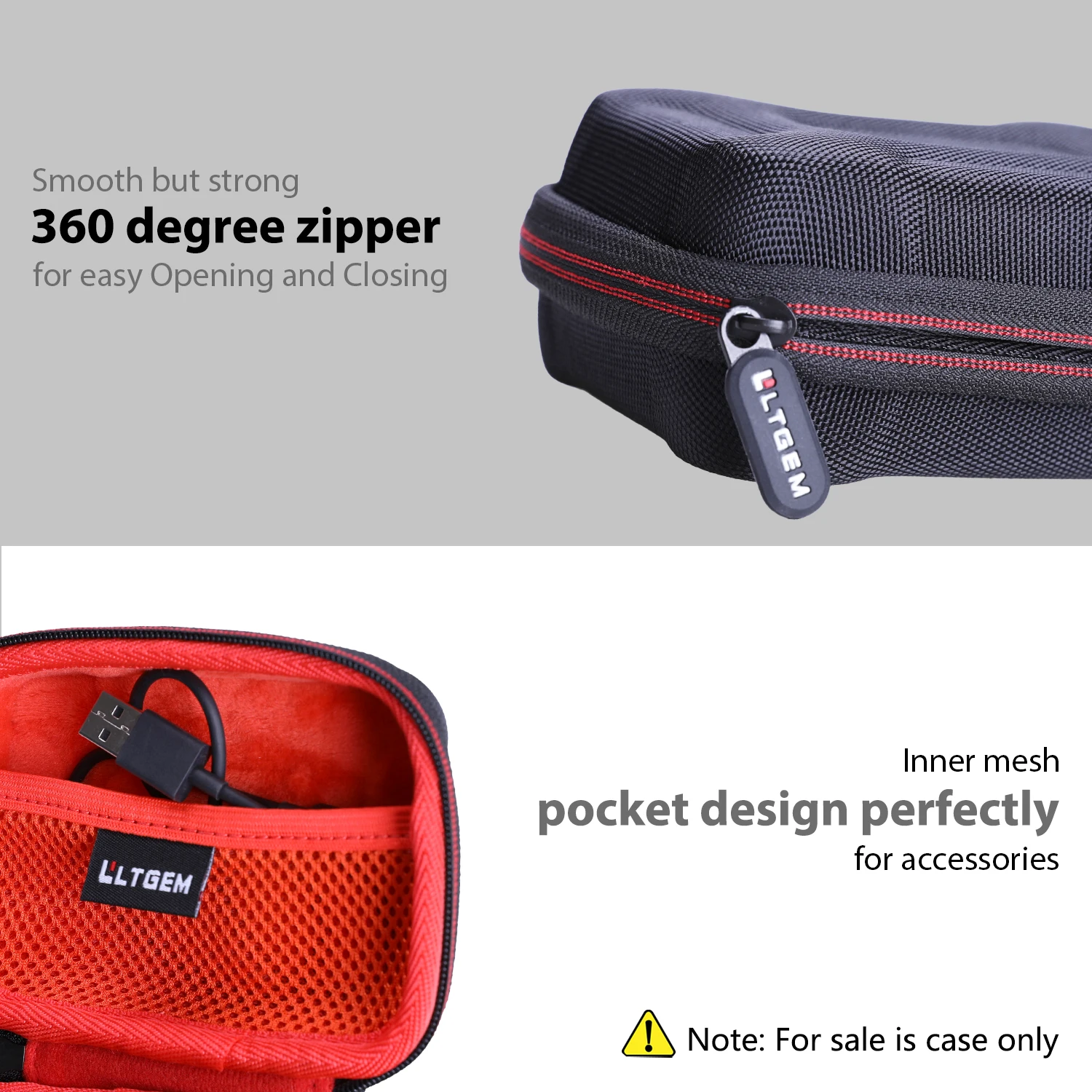 LTGEM Waterproof EVA Hard Case for JBL Go Portable Speaker With