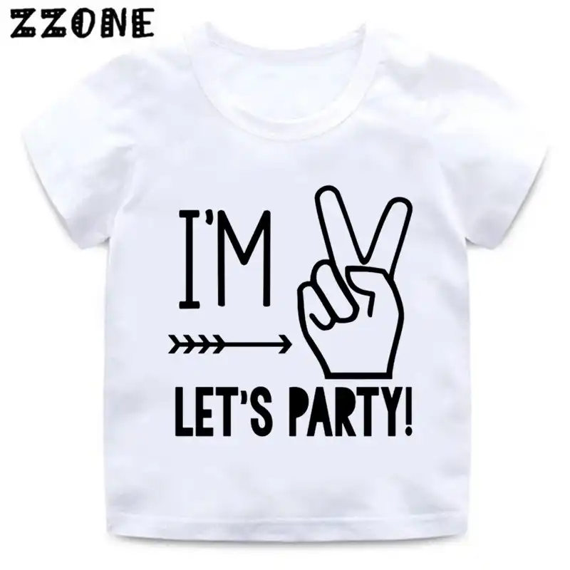 Bebe Vetements Accessoires Iam 1 Ans Imprime T Shirt Bebe Fille Nouveau Ne Enfants Drole Anniversaire Cadeau Tee Bebe Vetements