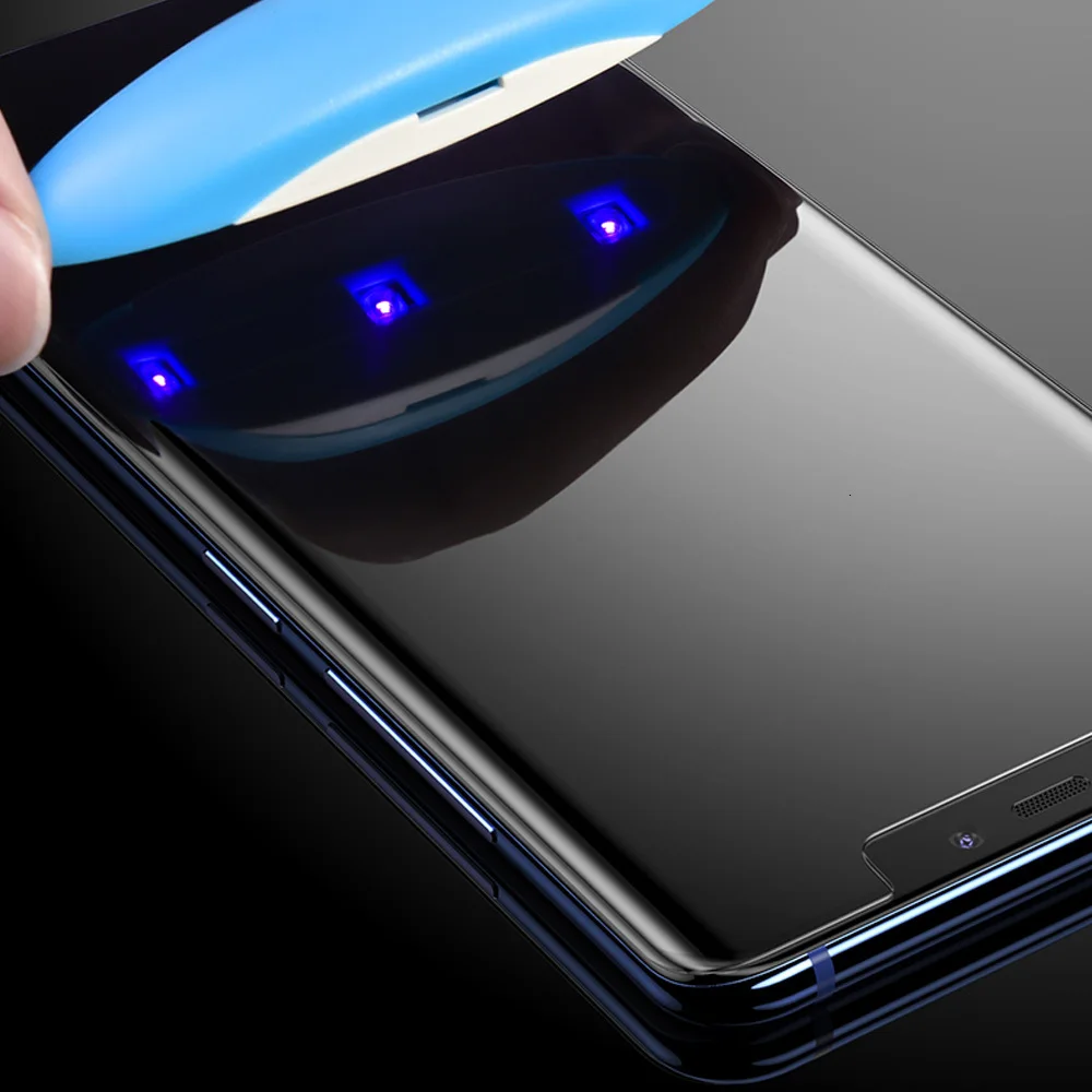 9D изогнутое УФ нано жидкое закаленное стекло для LG V30 V40 V50 полное покрытие УФ стеклянная пленка для LG G7 G8 Plus Thinq защита экрана