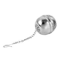 Чайник фильтр для приправ шар для украшения дома из нержавеющей стали серебряный удобный и практичный