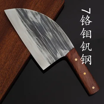 

Stainless steel manual forging and cutting knife wooden handle bone-cutting knife kitchen knives