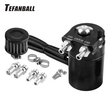 

Universal 300ML Aluminum Alloy Reservoir Oil Catch Can Tank Oil Tank with Air Filter Car Modification Accessories OCC025 New