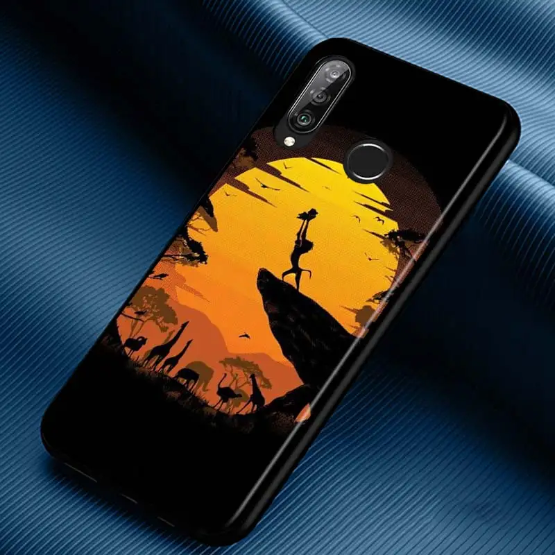 The Lion King Silicone Phone Case for Huawei P30 P20 P40 Lite E Pro P Smart Z Plus 2019 P10 P9 Lite Black Cover