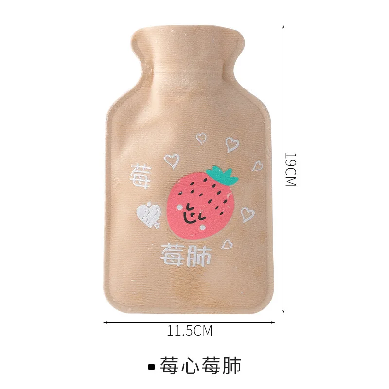 Berry heart and lung 2616 мешок для горячей воды из ворса теплый живот воды затопления студента может любимая дочь мультфильм мини-с одним горячий компресс орошения - Цвет: Berry heart and lung