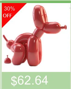 Resin Balloon Rabbit Art Figurine Craft Jeff Koons Shiny Balloon Dog Statue Home Decor Decoration Accessories Xmas Gift