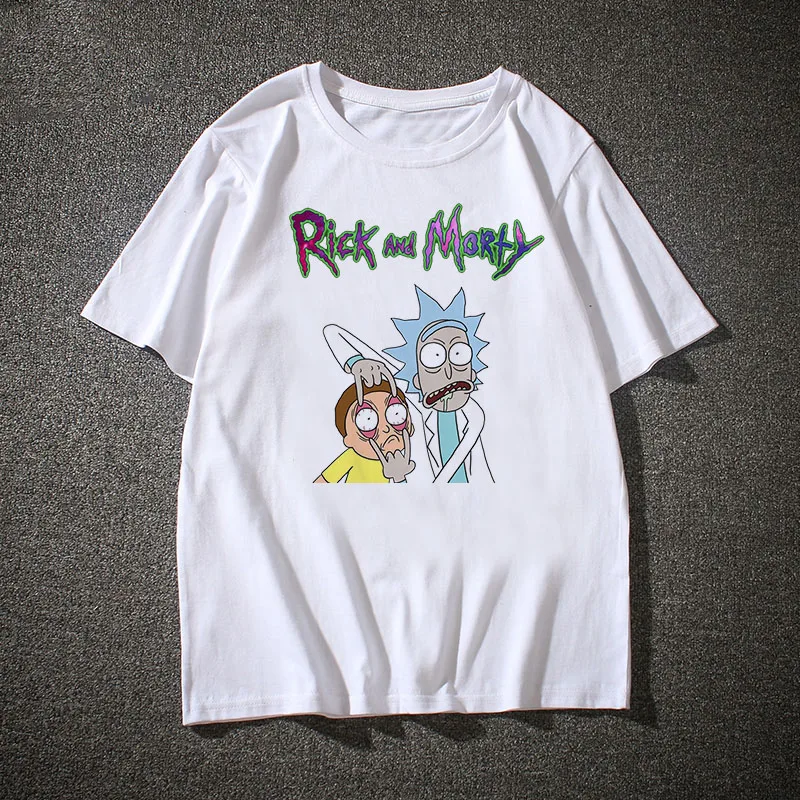 

BTFCL Rick and Morty Print T Shirt Men and Women 2020 Cotton Summer Anime TShirt Short Sleeve Tees O-Neck Casual Knitted Tops