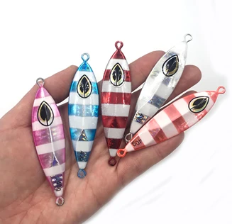 

2020 NEW Slow Jigging Lure Light Jig Metal Lead 40g 60g 80g 100g cheap artificial bait fishing jigs lures