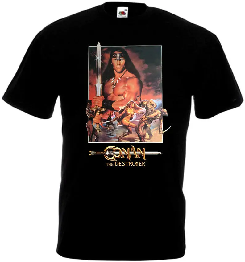 

Conan The Destroyer V7 T Shirt Black Poster All Sizes S 5Xl