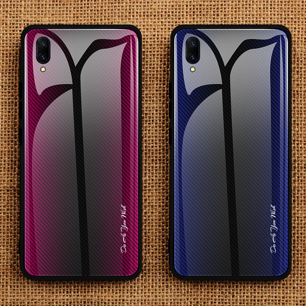 Градиент текстуры закаленное Стекло для V15 PRO S1 Pro V11 V11Pro X23 Y17 Y15 Y12 Y67 Y75 V7 Модный чехол