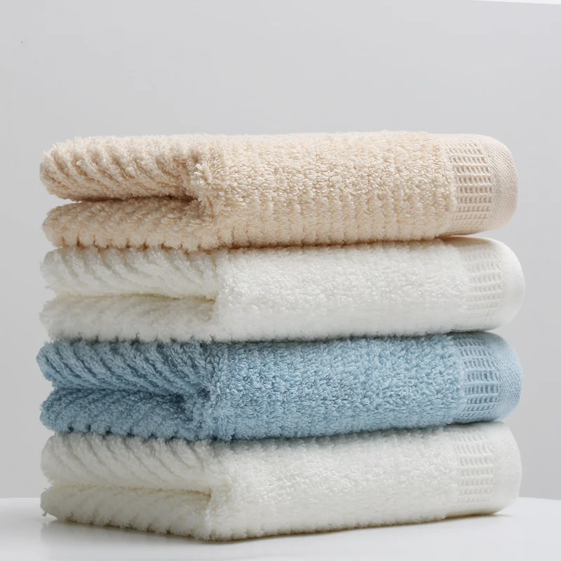 

3 Pcs Towels 100% Pure Cotton Towel Set 78*35cm Strong Water Absorption Towels Bathroom 140g for Adults