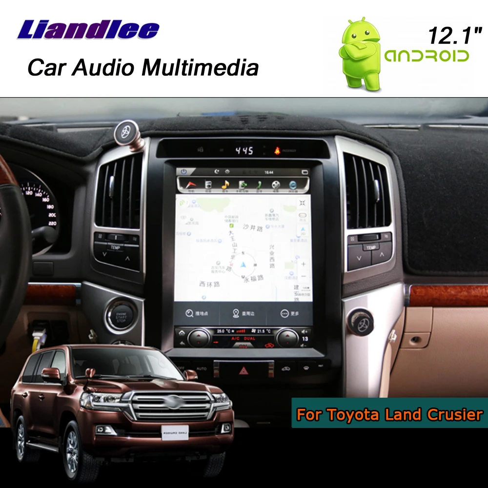 12 1 &quotАвтомобильный Android для Toyota Land Crusier LC200 2008 2015 стерео радио GPS навигационная