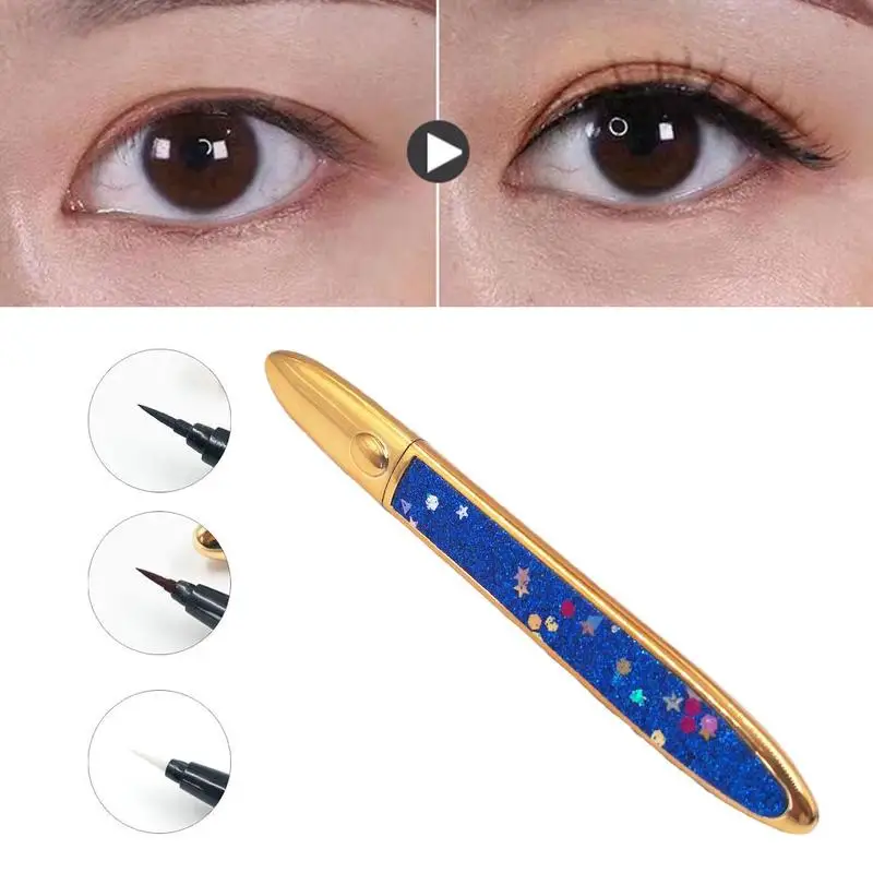 

New Magical Self-adhesive Eyeliner Pen Glue-free Magnetic-free for False Eyelashes Waterproof No Blooming Eye Liner Pencil