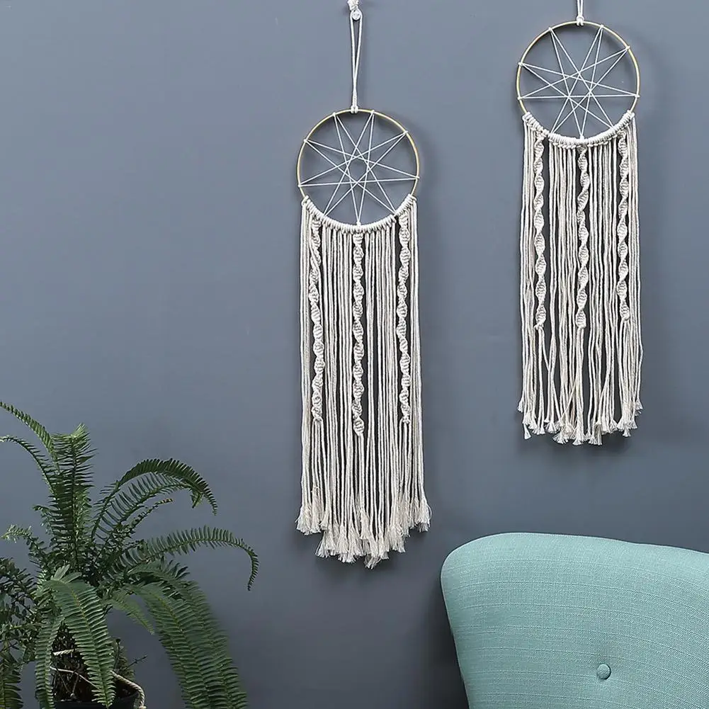 

Nordic Bohemian Handwoven Cotton Rope Boho Tassel Tapestry Wall Decoration Wall Hanging Tapestry For Bedroom Home Decor