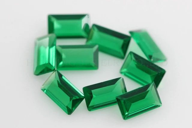 Green Nano Stone Rectangle Shape Step Cut Synthetic Gems For Jewelry Making  1x2mm-2x6mm Free Shipping - AliExpress