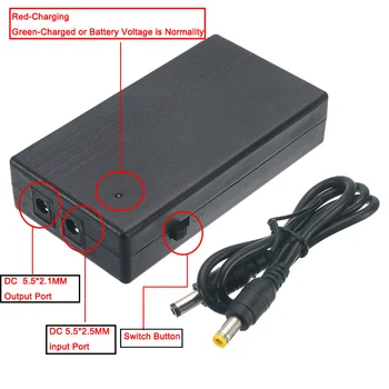 

12V 2A 22.2W UPS Uninterrupted Power Supply Backup Power Mini Battery For 111x60x26mm Router Camera